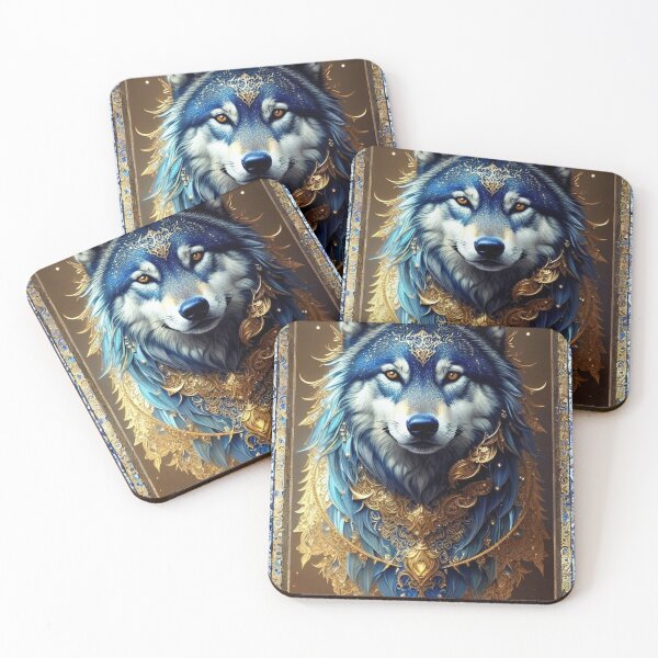 Item preview, Celestial Wolf - A Masterpiece of Intricate Beauty designed and sold by AFUNARTZ.