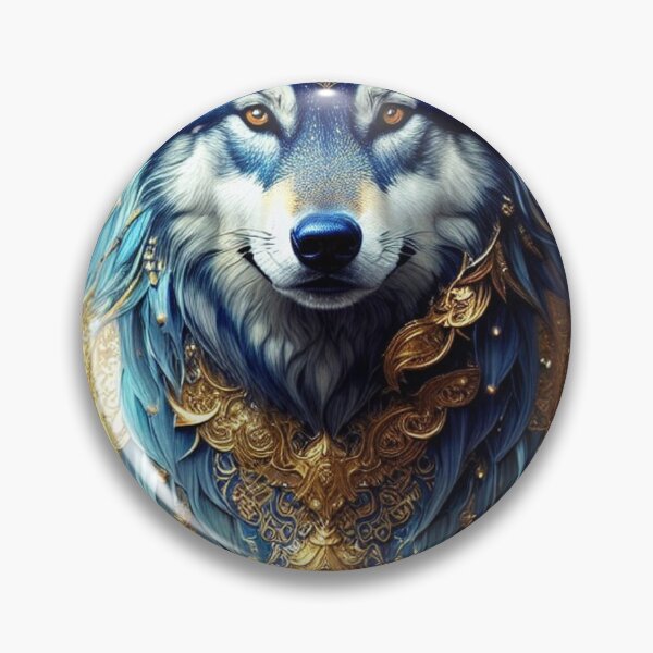 Item preview, Celestial Wolf - A Masterpiece of Intricate Beauty designed and sold by AFUNARTZ.