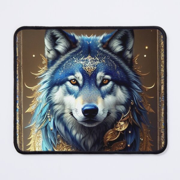 Item preview, Celestial Wolf - A Masterpiece of Intricate Beauty designed and sold by AFUNARTZ.
