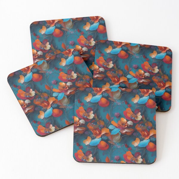 Item preview, halloween floral patterned t-shirt designed and sold by GURUMAD.