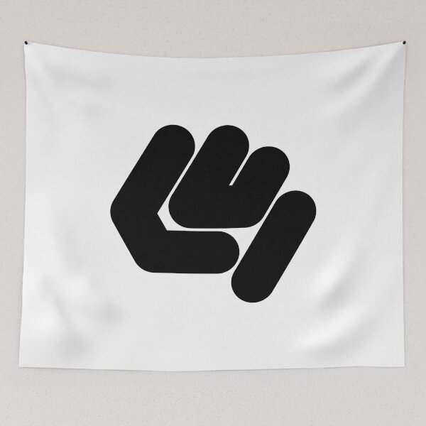 Item preview, Abstract hexagonal geometric: Black Number Four (4) designed and sold by SnedLab.