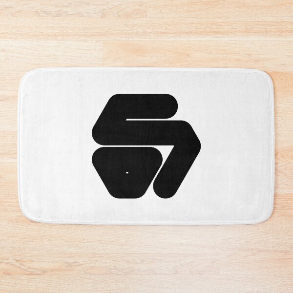 Item preview, Abstract hexagonal geometric: Black Number Six (6) designed and sold by SnedLab.