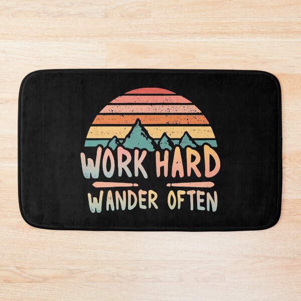 Item preview, Work Hard Wander Often |  Travel designed and sold by nicestr.