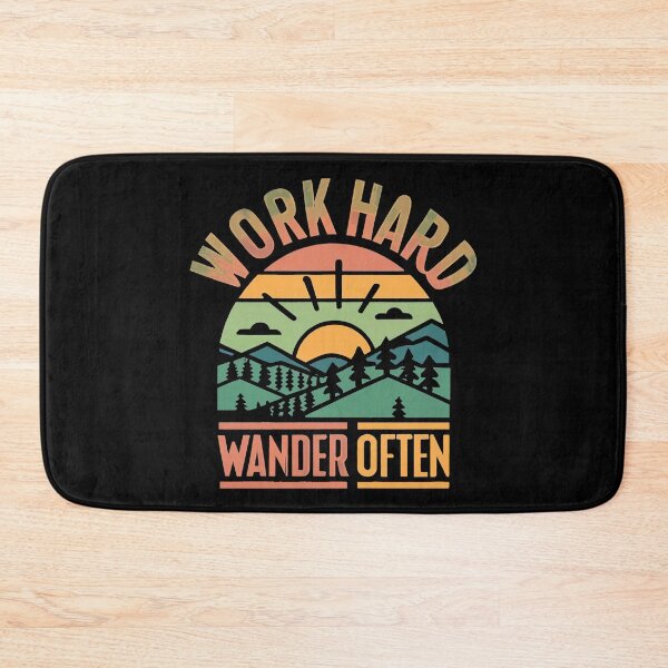 Item preview, Work Hard Wander Often |  Adventure designed and sold by nicestr.