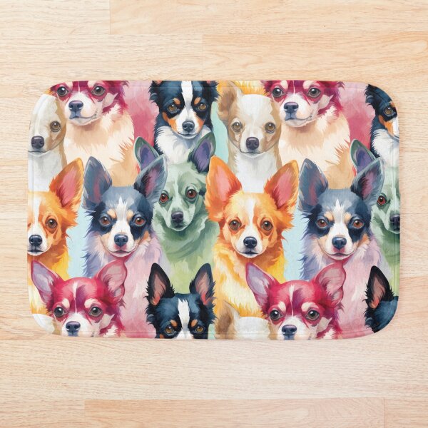 Item preview, chihuahuas arcoiris designed and sold by PatternCabinet-.