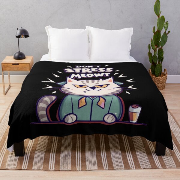 Item preview, Funny Don't Stress Meowt Cat Pun designed and sold by Nature's Fancy.