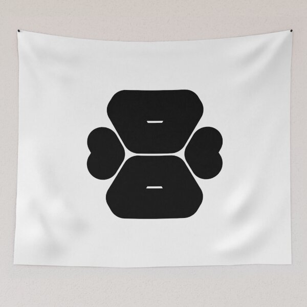 Item preview, Abstract hexagonal geometric: Black Number Eight (8) designed and sold by SnedLab.