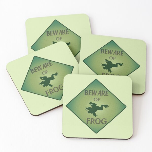 Item preview, Beware of Frog - Funny Frog Sign designed and sold by GoodToad.