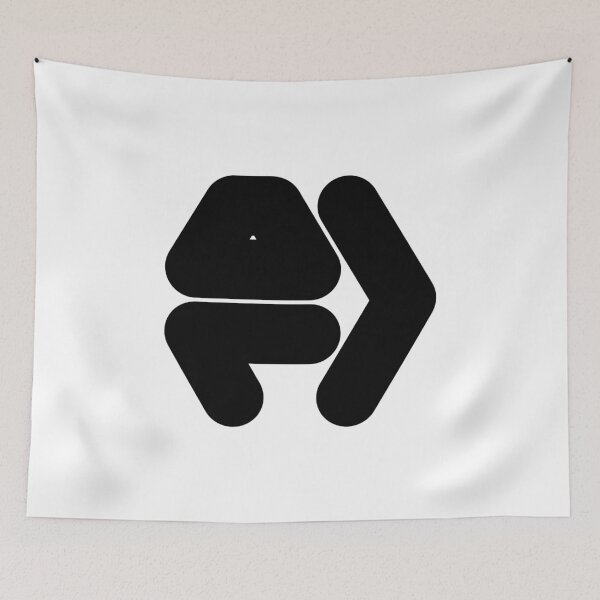 Item preview, Abstract hexagonal geometric: Black Uppercase Letter A designed and sold by SnedLab.