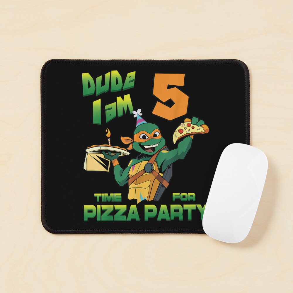  Teenage Mutant Ninja Turtles I'm 5 Dude Pizza Birthday Party  T-Shirt : Clothing, Shoes & Jewelry