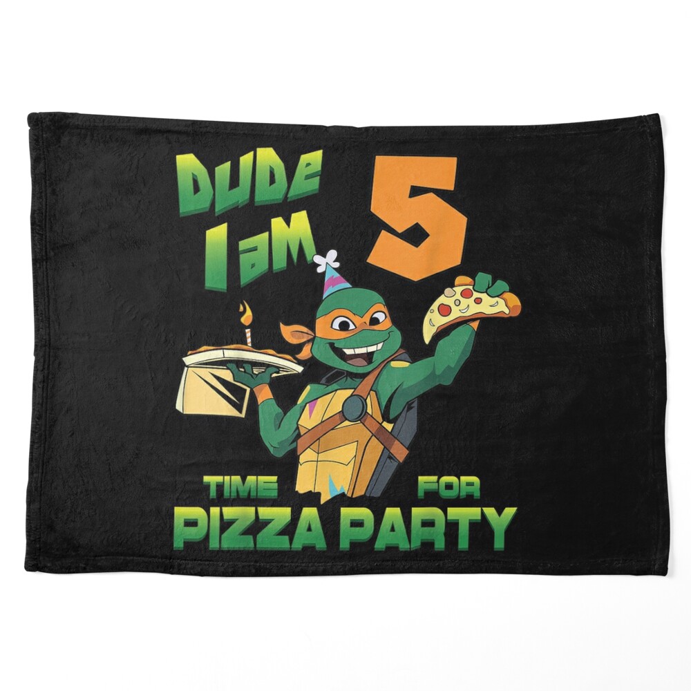  Teenage Mutant Ninja Turtles I'm 5 Dude Pizza Birthday Party  T-Shirt : Clothing, Shoes & Jewelry