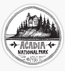 Acadia National Park Circle Sticker