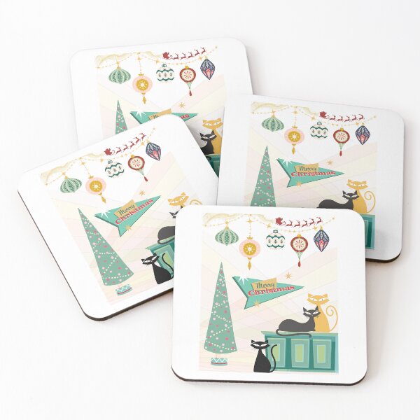 Item preview, Retro Christmas Kitty  designed and sold by Anathea Utley.