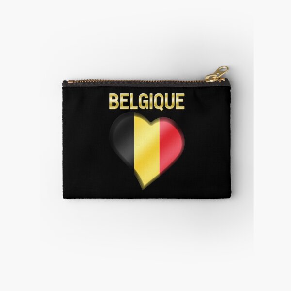 Item preview, Belgique - Belgian Flag Heart & Text - Metallic designed and sold by Graphix.