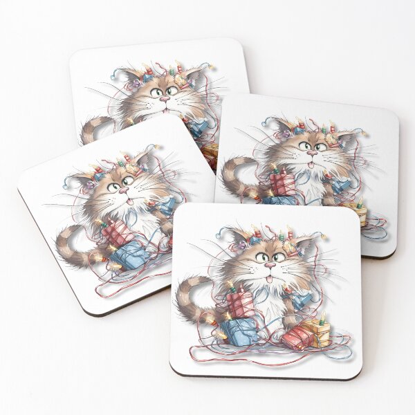 Item preview, Holiday Kitty designed and sold by sstudioarts.