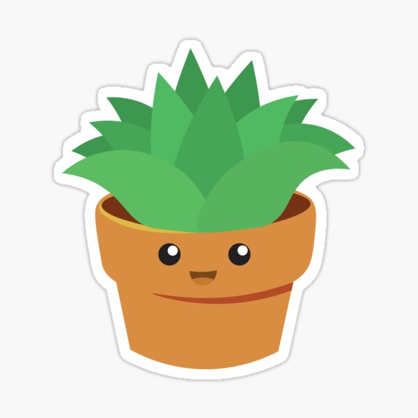 Cute kawaii cactus in pots. Cartoon style. Vector images on a