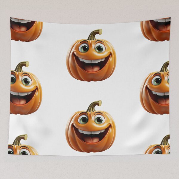 Item preview, Cute cartoon style Halloween pumpkin designed and sold by MiraCleAI.