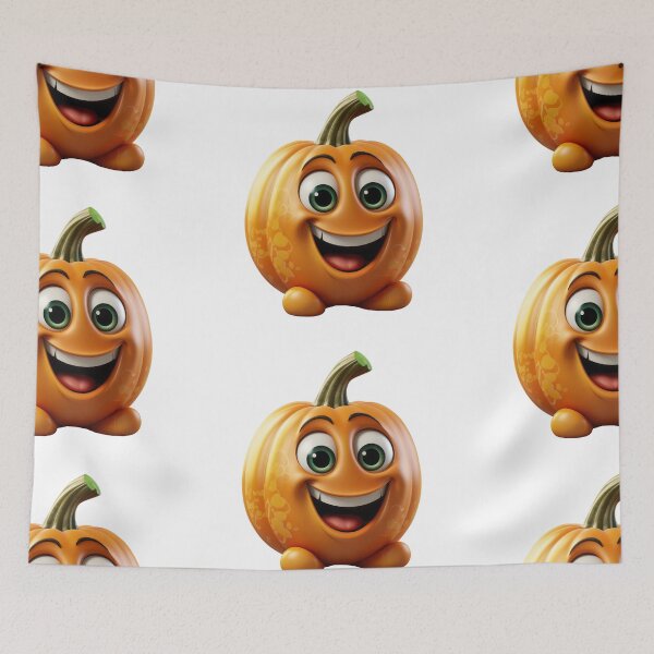 Item preview, Cute cartoon style Halloween pumpkin designed and sold by MiraCleAI.