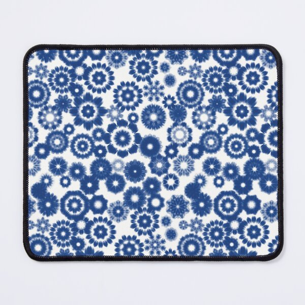 Item preview, delftware inspired blue and white flower pattern designed and sold by JJJJdoodles.