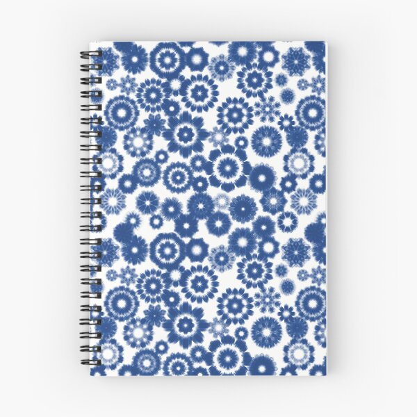 Item preview, delftware inspired blue and white flower pattern designed and sold by JJJJdoodles.
