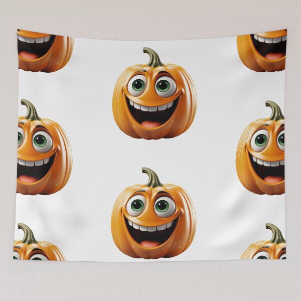 Item preview, Cute cartoon style Halloween pumpkin designed and sold by MiraCleAI.