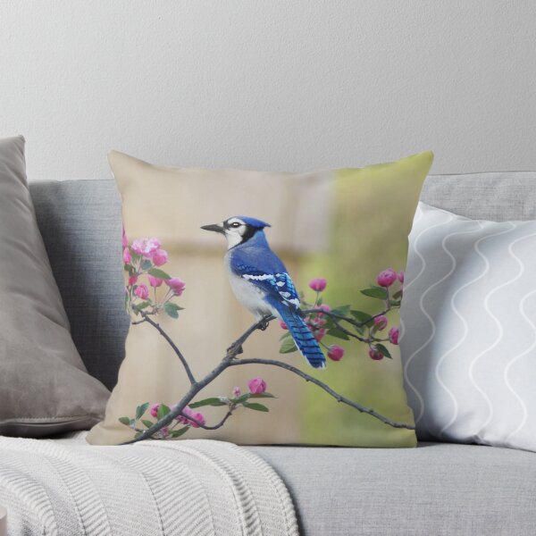 Item preview, Bluejay in Crabapple Tree designed and sold by cherylorraine.