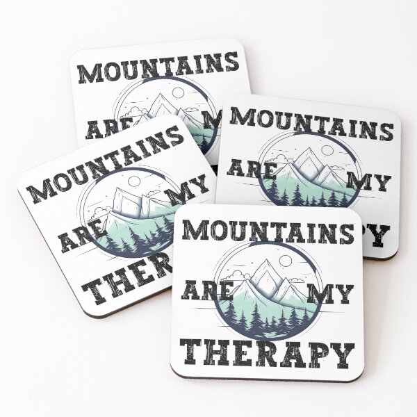 Item preview, MOUNTAINS ARE MY THERAPY designed and sold by InfinityCircle.