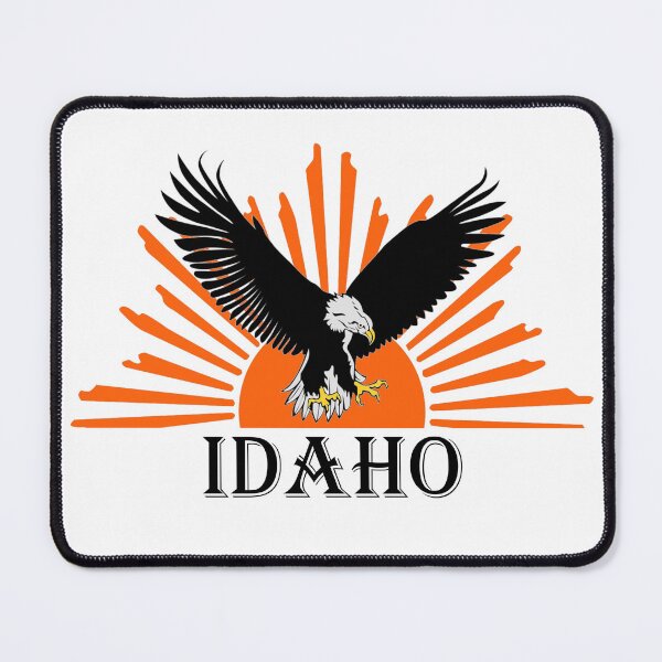 Item preview, Stunning Illustrated Idaho Eagle Retro Sunrise designed and sold by jglawson676.