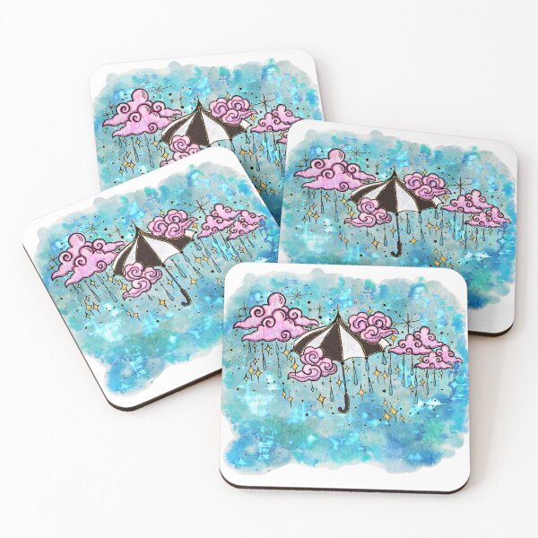 Item preview, Raindrops Clouds and Umbrellas designed and sold by Archie81212.