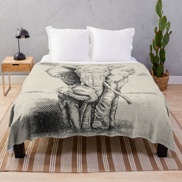 Item preview,  hand drawn elephants image designed and sold by KlaudiDesignArt.