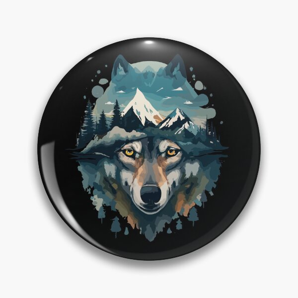 Item preview, Wolf in mountains designed and sold by moitie.