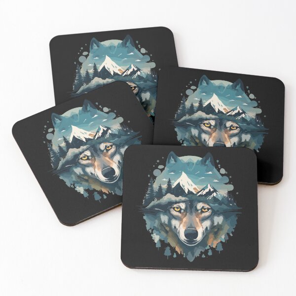 Item preview, Wolf in mountains designed and sold by moitie.