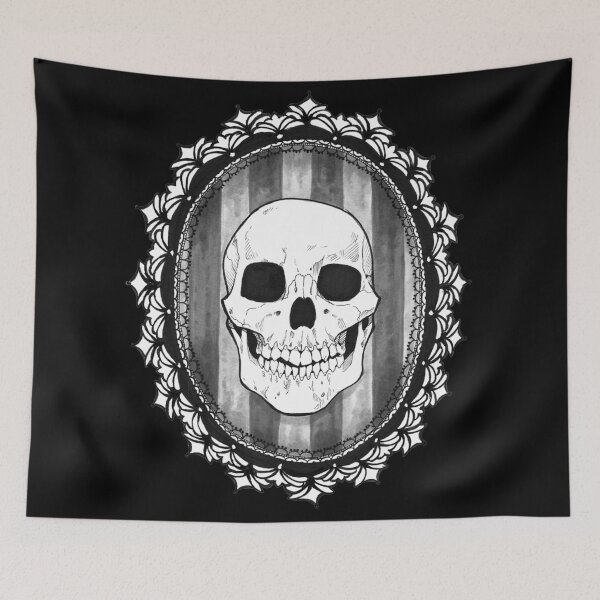 Item preview, Inktober- Victorian Lace Skull designed and sold by FaerytaleWings.