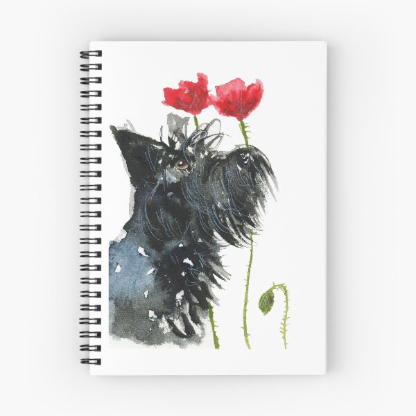Artikelvorschau, Scottie Dog 'Poppies' entworfen und verkauft von archyscottie.