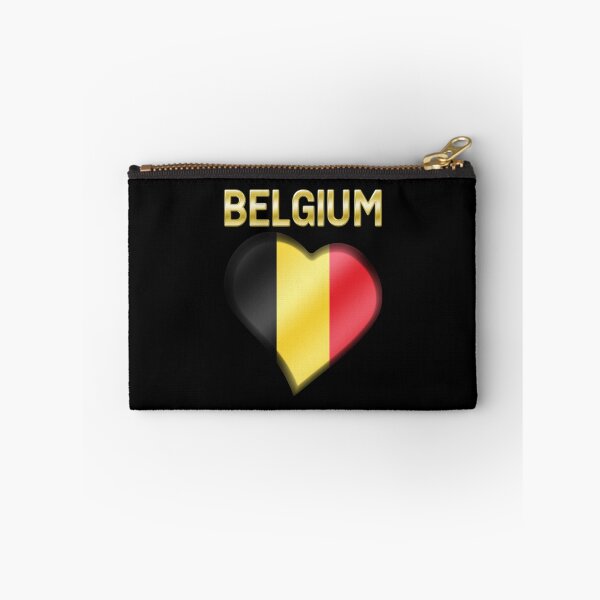 Item preview, Belgium - Belgian Flag Heart & Text - Metallic designed and sold by Graphix.