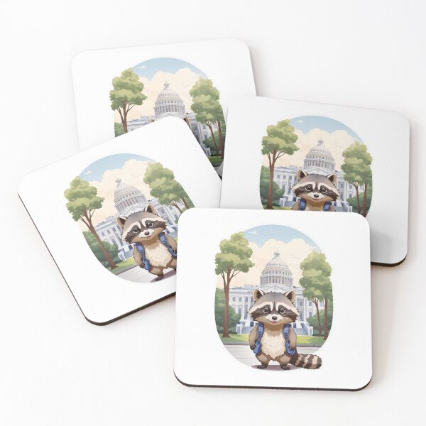 Item preview, Racoon in Washington, D.C. designed and sold by LabZoidd.