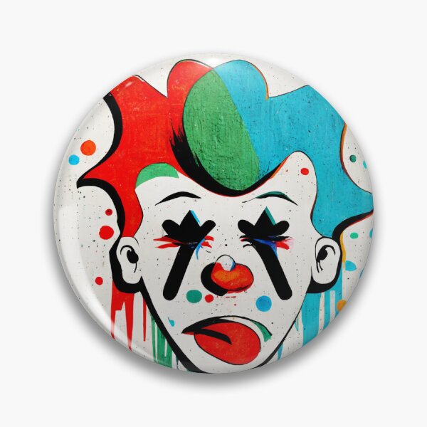 Item preview, Clown Face Art designed and sold by Crazy-Squirrel1.