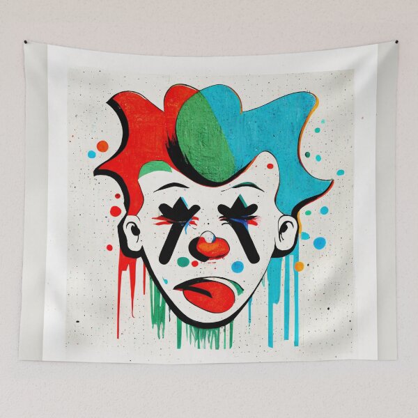 Item preview, Clown Face Art designed and sold by Crazy-Squirrel1.