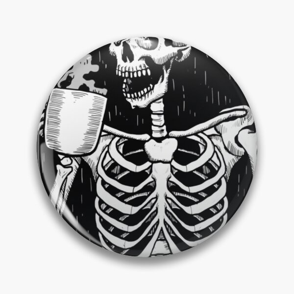 Item preview, Black Like My Soul - Skeleton Drinking Coffee  	 designed and sold by jbxmaiivd70.