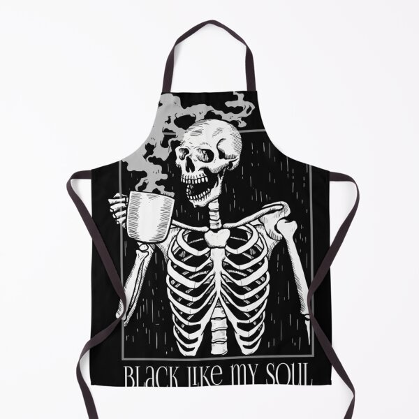 Item preview, Black Like My Soul - Skeleton Drinking Coffee designed and sold by jbxmaiivd70.