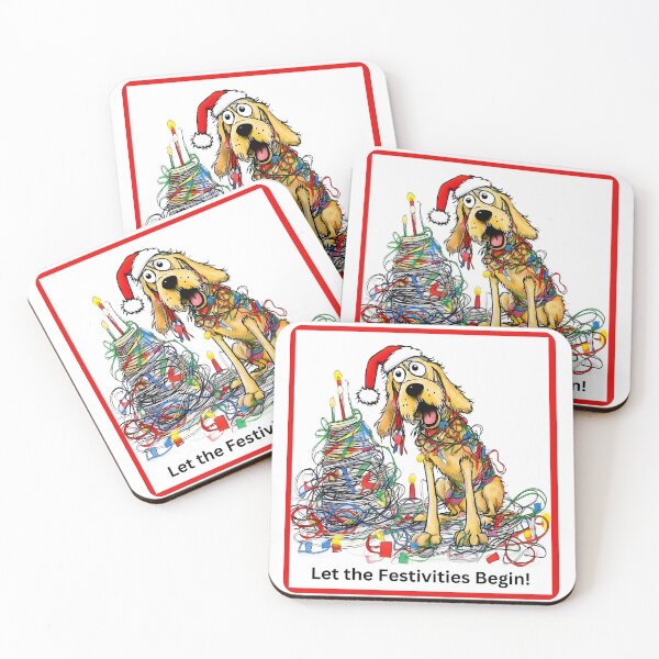 Item preview, Festive Christmas Dog designed and sold by sstudioarts.