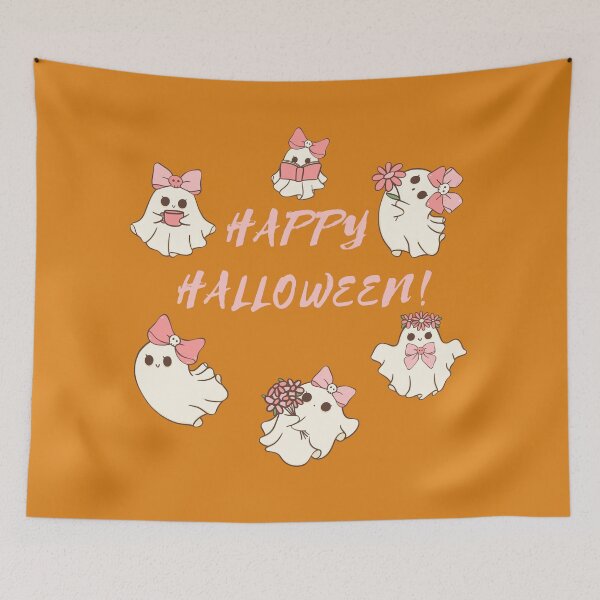 Item preview, Happy Halloween cute Ghosts designed and sold by Meandmyshop.