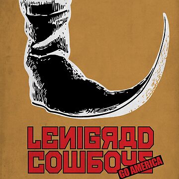 Leningrad Cowboys Go America by Aki Kaurismaki with Matti Pellonpaa, 1989.  Alternative music road movie art quote | Sticker