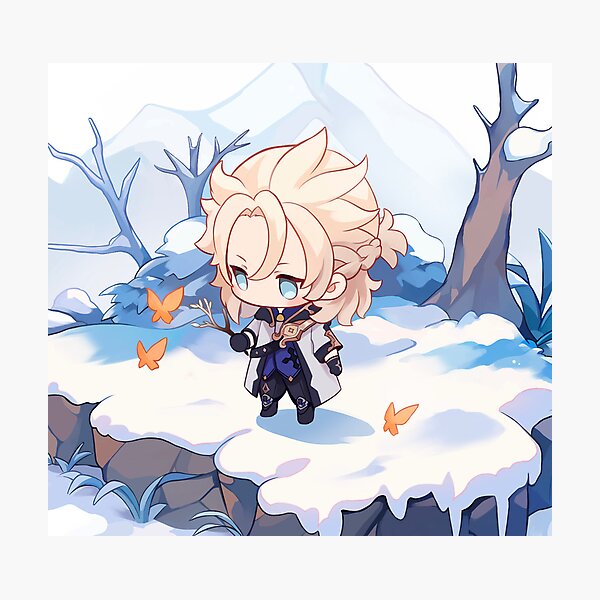 Item preview, Chibi Albedo explorant Dragonspine designed and sold by Miitaart.