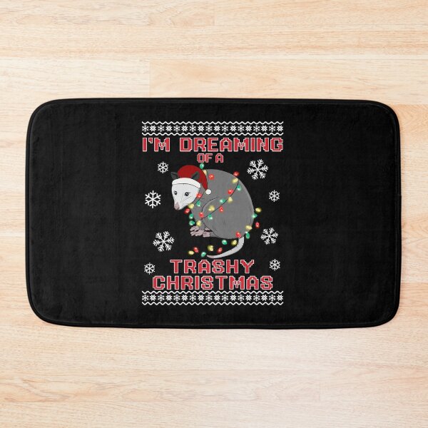 Item preview, Funny Ugly Christmas Sweater Possum I'm Dreaming of a Trashy Christmas designed and sold by PUFFYP.