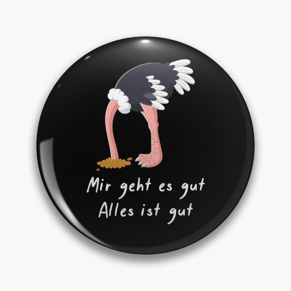 Item preview, Strauß Comic Geschenk Alles ist gut! Lustiges Fun designed and sold by Lenny Stahl.