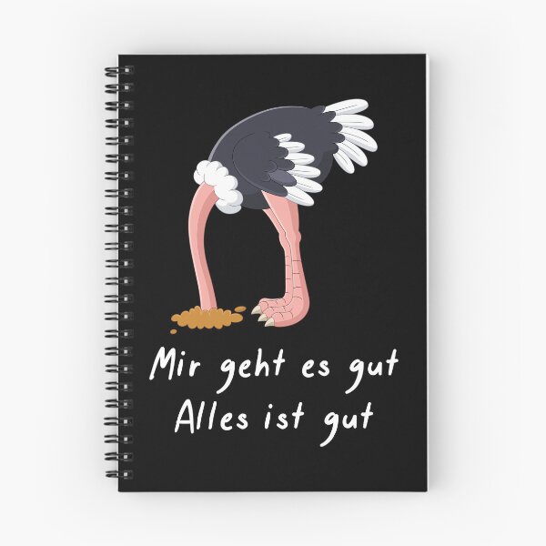 Item preview, Strauß Comic Geschenk Alles ist gut! Lustiges Fun designed and sold by Lenny Stahl.