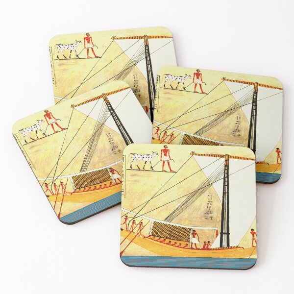 Item preview, Egyptian ship under full sail designed and sold by frederic Lecut.