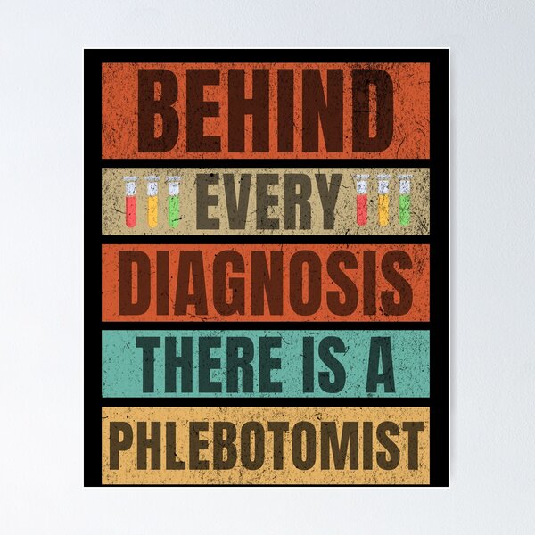 Item preview, Behind Every Diagnosis There Is A Phlebotomist-Phlebotomy technician gifts Retro Vintage Style  designed and sold by HosvPrint .s.