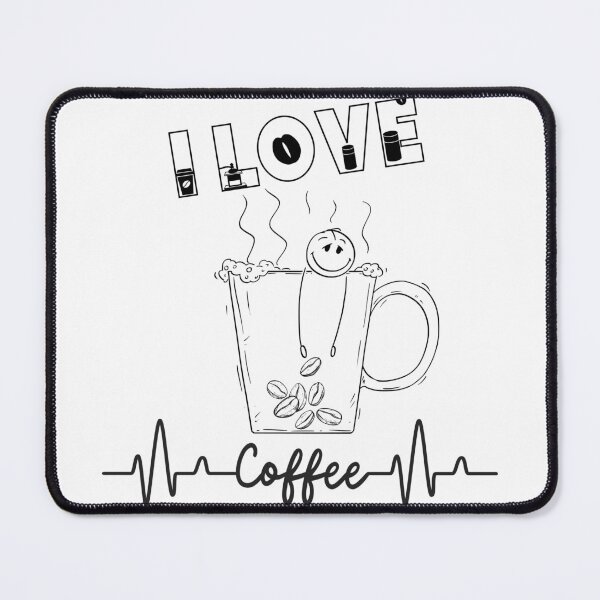 Item preview, I love coffee_ funny coffee designed and sold by OscarShoping.